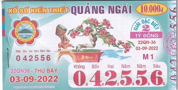 Mẫu vé xổ số Quảng Ngãi và những thông tin cần biết