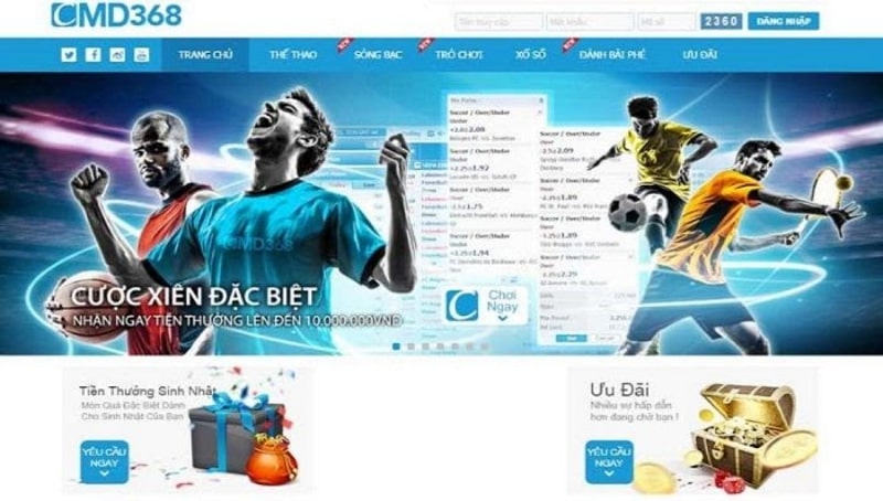 CMD368 là nhà cái cá cược có nhiều trò chơi vô cùng hấp dẫn