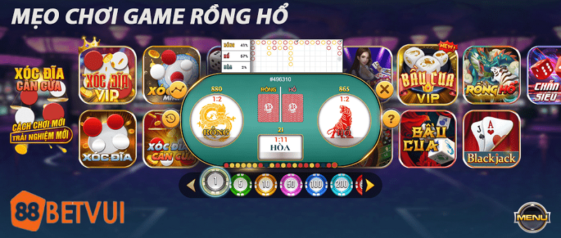 Mẹo chơi game rồng hổ 188Bet