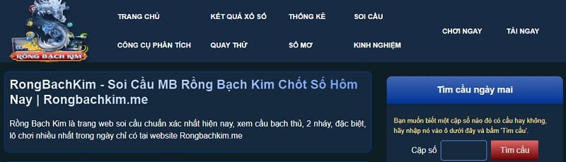 Hiểu rõ về website rong bach kim uy tín hiện nay