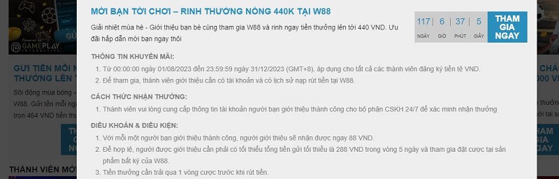 Mức thưởng và số lần tối đa anh em có thể tham gia ưu đãi