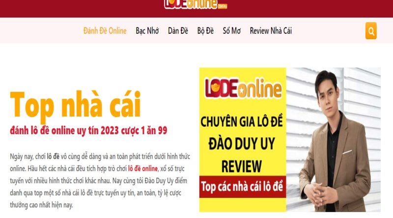 Đào Duy Uy tác giả lodeonline.today chuyên gia lô đề online