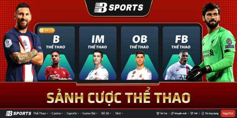 Các môn thể thao cá cược  tại Bsports được ưa chuộng