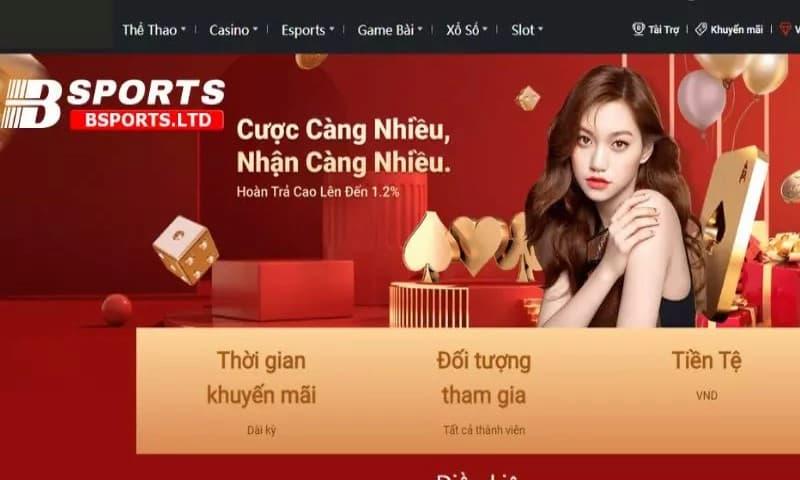 Ưu đãi hấp dẫn tại nhà cái Bsports