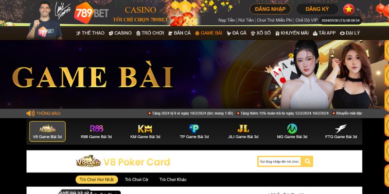 Đôi nét giới thiệu về sảnh cược game bài 789BET