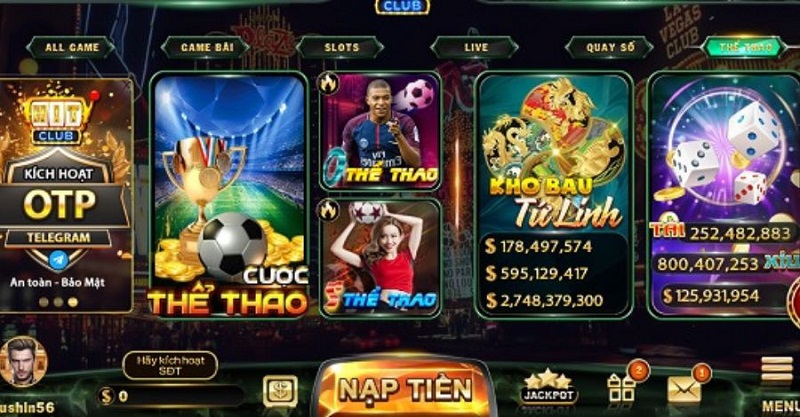 Kho game hấp dẫn tại Hit Club