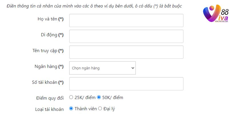 Chú ý sử dụng đúng link đăng nhập của Viva88