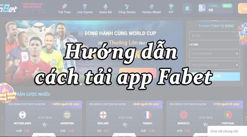 Hướng Dẫn Tải App FABET Chi Tiết 2024 IOS/ANDROID/PC