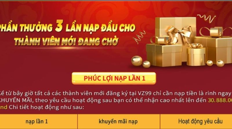 Khuyến Mãi Vz99 – Cơ Hội Nhận Ưu Đãi Khủng Tại Vz99.ink 