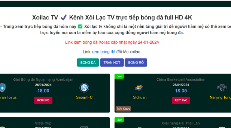 Xoilac TV – Kênh bóng đá chất lượng cao, hoàn toàn miễn phí