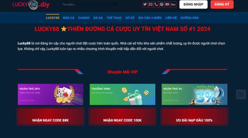  Lucky88 🎖️ Link Đăng ký và Đăng nhập [Chính Thức]  