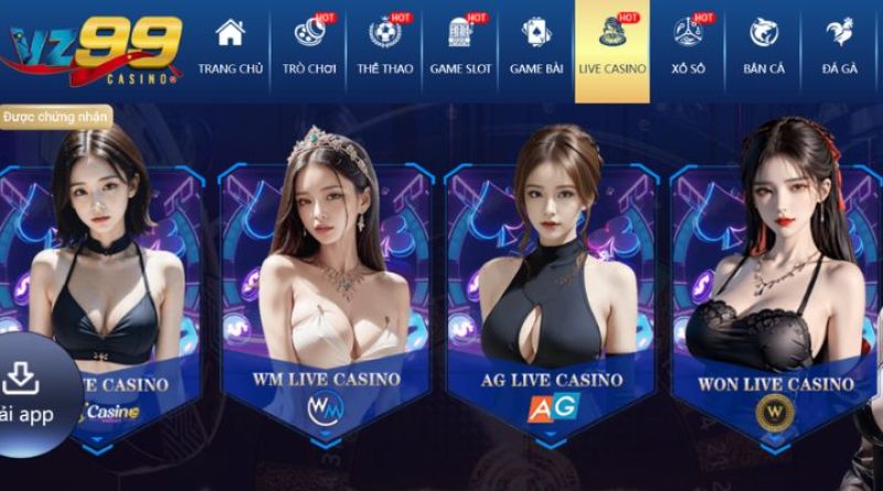 Khám Phá Casino Vz99: Đa Dạng, Hấp Dẫn Và Dễ Chơi Mọi Lúc