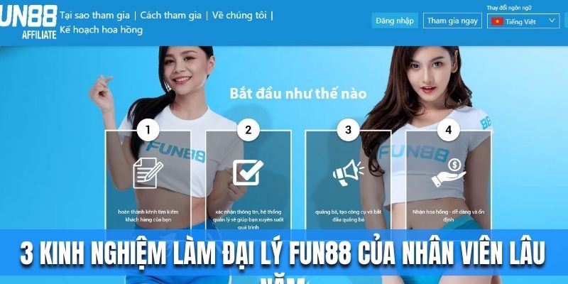 3 kinh nghiệm làm đại lý Fun88 của nhân viên lâu năm